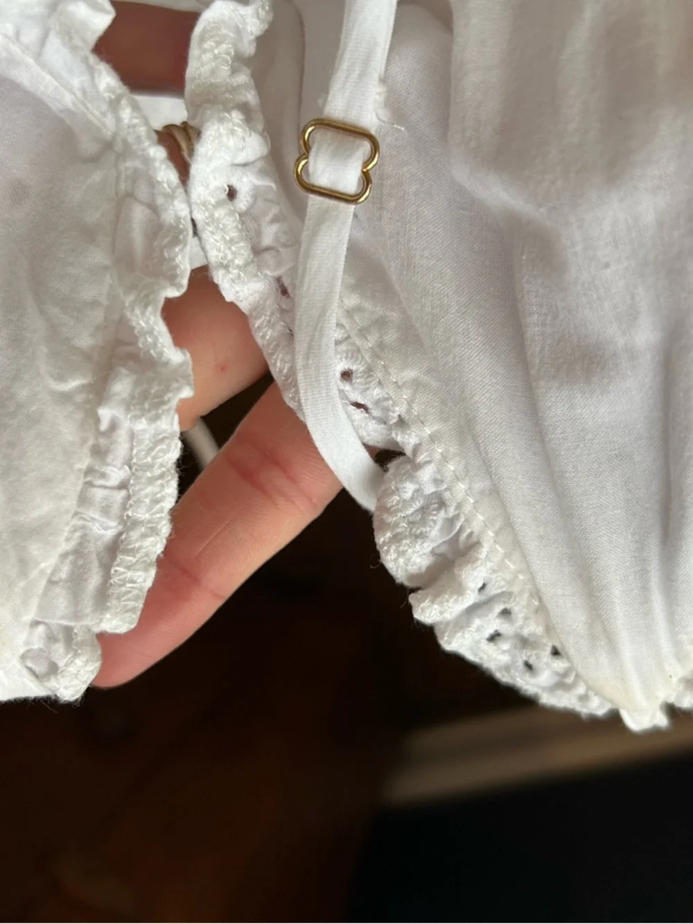 Hill house Dottie dress, eyelet white xxs - Picture 4 of 8
